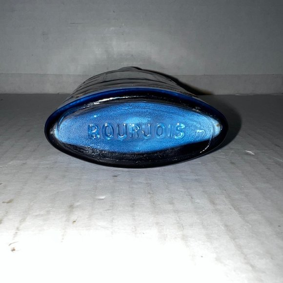 Vintage Evening in Paris Cobalt Blue Glass Talcum Bottle 3 1/4 oz. - Picture 4 of 4